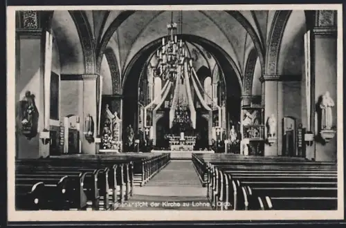 AK Lohne i. Oldb., Innenansicht der Kirche