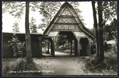AK Lohne i. O., Freilichtbühne, Eingang