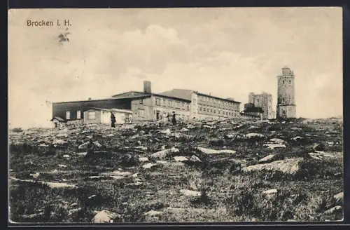 AK Brocken i. H., Brockenhaus, Aussichtsturm