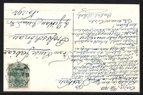 AK Leipzig, Mendebrunnen, Universität, Kirche