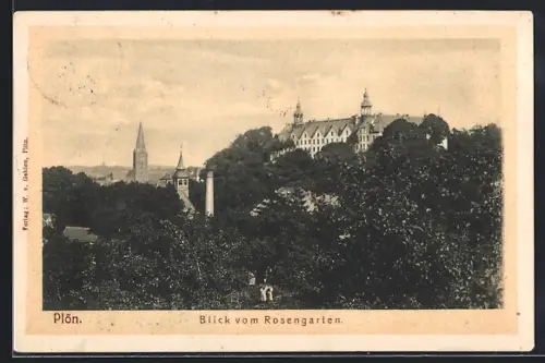 AK Plön, Blick vom Rosengarten