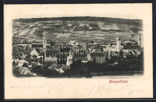 AK Mergentheim, Stadtansicht