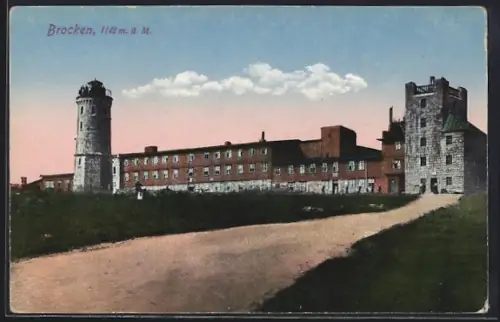 AK Brocken, Aussichtsturm und Brockenhotel