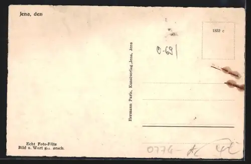 AK Jena, Marktplatz mit Rathaus