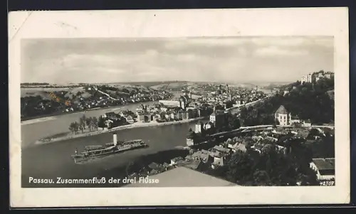 AK Passau, Zusammenfluss der drei Flüsse