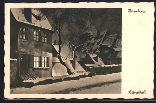 AK Nürnberg, Burgidyll im Winter