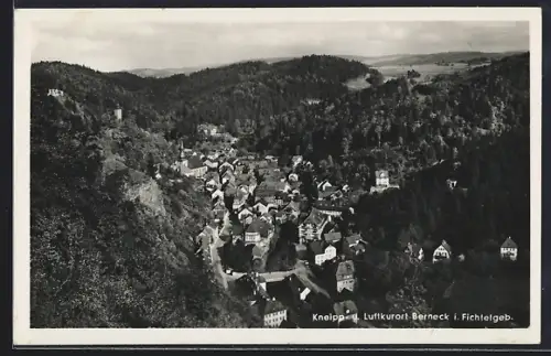 AK Berneck i. Fichtelgeb., Kneipp- und, Blick vom Hohenfelsfelsen