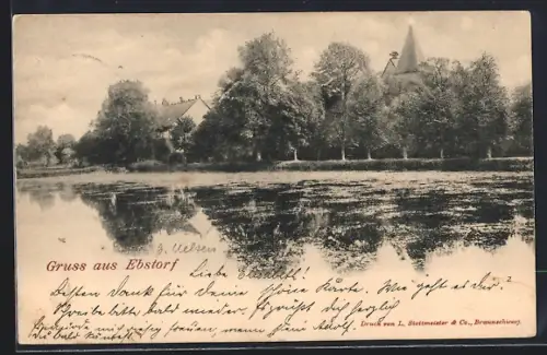 AK Ebstorf, Teich und Kirche