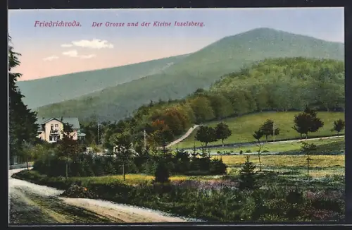 AK Friedrichroda, Der Grosse und der Kleine Inselsberg