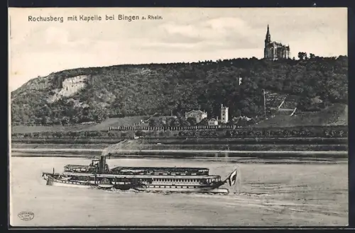 AK Bingen a. Rhein, Rochusberg mit Kapelle