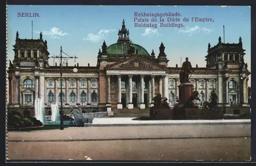 AK Berlin-Tiergarten, Reichstagsgebäude