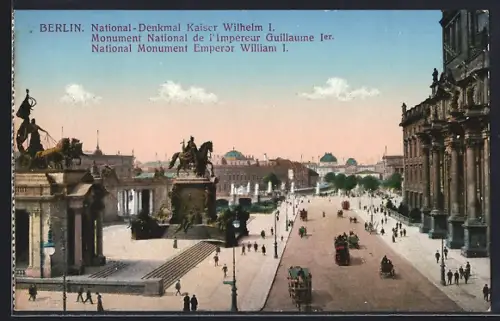 AK Berlin, National-Denkmal Kaiser Wilhelm I