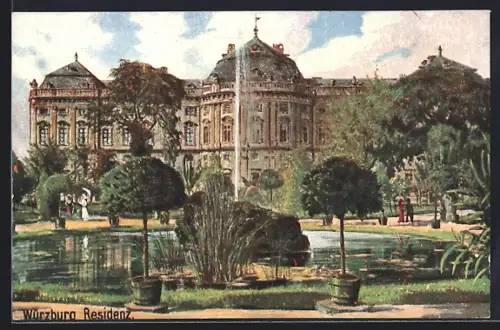 Künstler-AK Würzburg, Residenz
