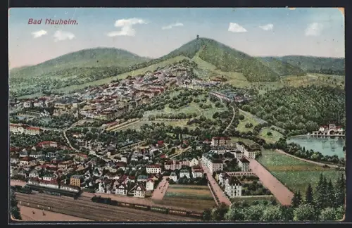 AK Bad Nauheim, Gesamtansicht der Stadt und Umgebung