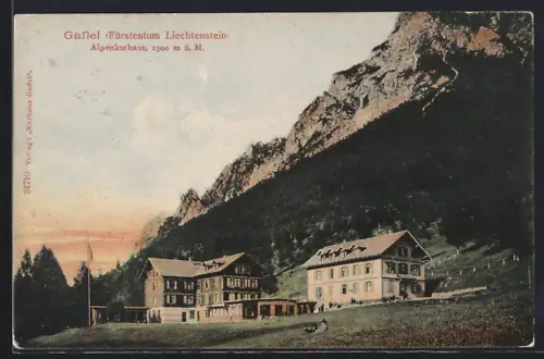 AK Gaflei, Alpenkurhaus mit Berglandschaft