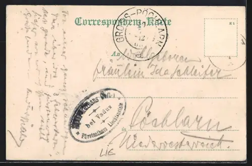 AK Gaflei, Alpenkurhaus mit Berglandschaft