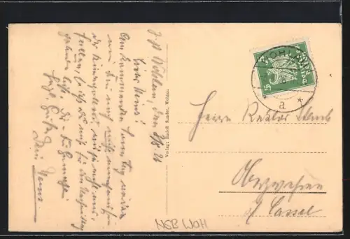 AK Wohlau i. Schl., Teilansicht aus der Vogelschau