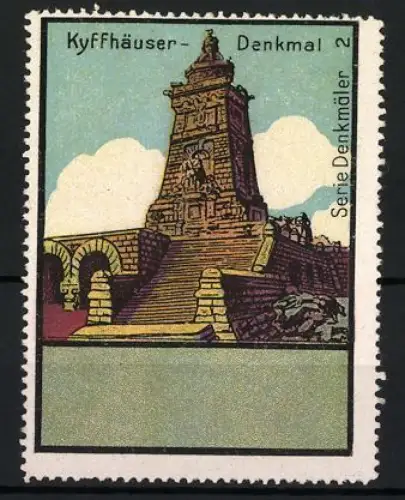 Reklamemarke Kyffhäuser-Denkmal, Serie Denkmäler, Kyffhäuserdenkmal
