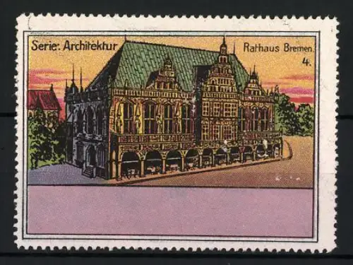 Reklamemarke Bremen, Serie: Architektur, Rathaus