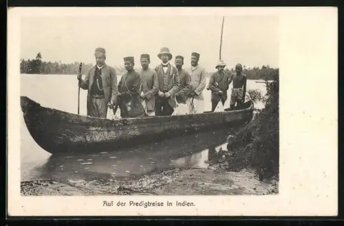 AK Missionare auf Predigtreise in Indien