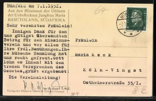AK Oblaten-Brüder beim Bau einer Statione