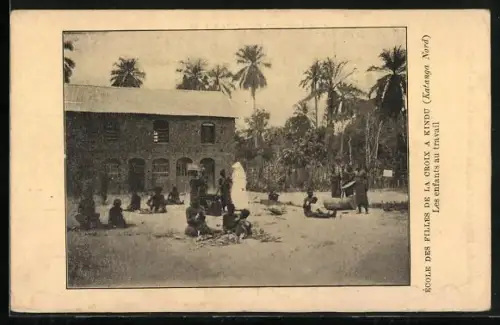 AK Kindu, École des Filles de la Croix, Les enfants au travail