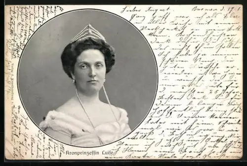 AK Kronprinzessin Luise von Sachsen