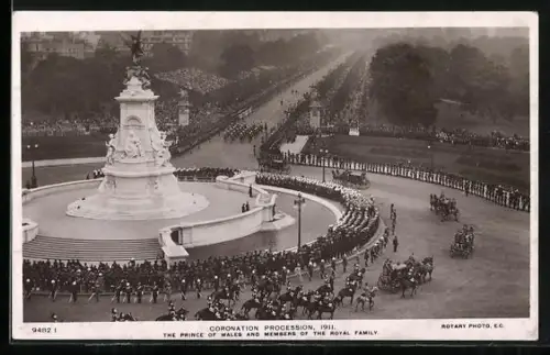 AK Coronation Procession 1911, Prince of Wales and Members of the Royal Family