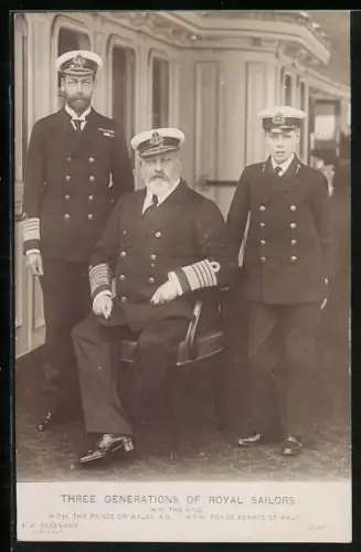 AK Three Generations of Royal Sailors, The King, Prince of Wales, Prince Edward of Wales