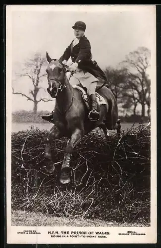 AK Prince of Wales Riding in a Point-To-Point Race
