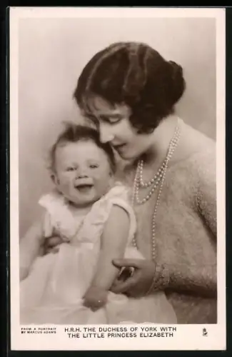 AK The Duchess of York with The Little Princess Elizabeth