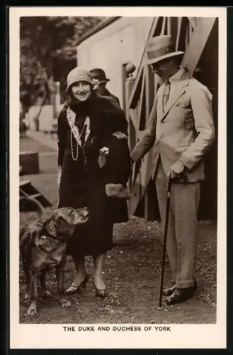 AK Duke and Duchess of York with a Dog