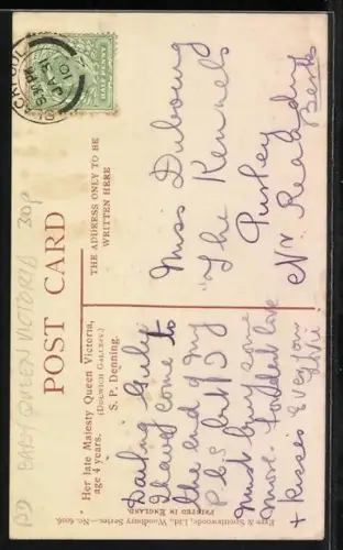 Künstler-AK Queen Victoria at 4 years old