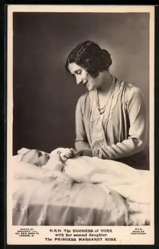 AK Duchess of York with her second daughter Princess Margaret Rose