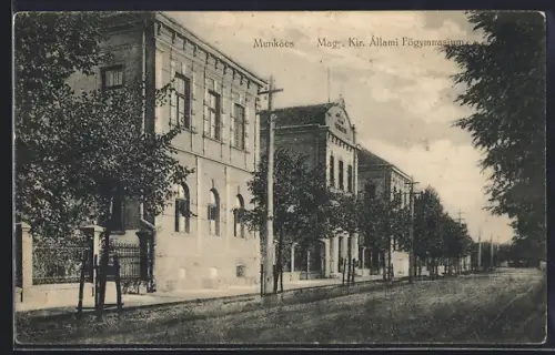 AK Munkács, Magy. Kir. Allami Fögymnasium