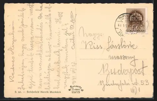 AK Munkács, Szent Istvan-ut a Cikta-palotaval