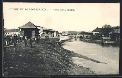 AK Beregszász, Vérke folyó részlet