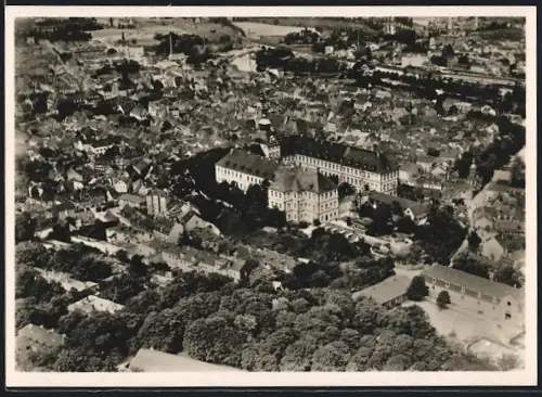 AK Weissenfels, Schloss, Luftaufnahme
