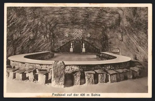 AK Stassfurt, Festsaal auf der 406 m Sohle, e