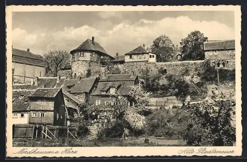 AK Nordhausen a. Harz, Alte Stadtmauer