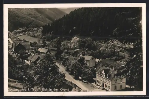 AK Schwarzwald i. Thür., Blick in den Grund