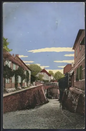AK Tangermünde, Rosspforte und Stadtmauer