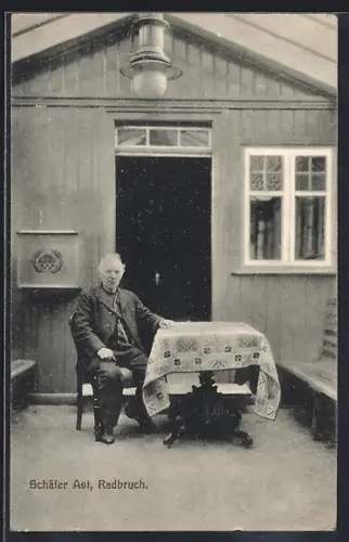 AK Radbruch, Schäfer Ast vor seinem Haus