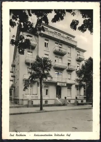 AK Bad Nauheim, Kreissanatorium Deutscher Hof