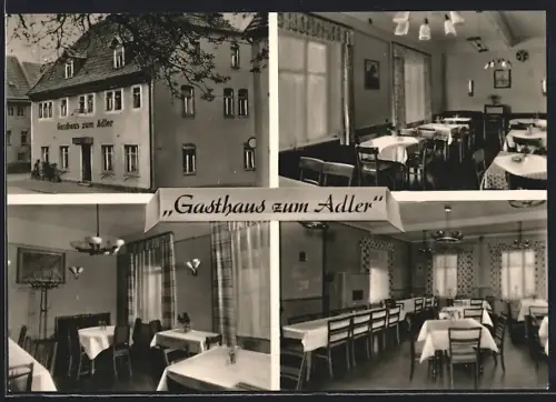 AK Frankenhausen /Kyffh., Gasthaus zum Adler, Innenansichten