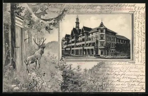 AK Friedrichroda, Kurhaus und Natur