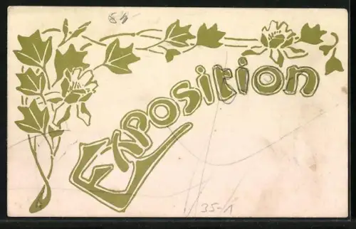 AK Reklame für Möbel, Chambre à Coucher, mit Preisliste