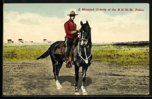 AK A Mounted Orderly of the R.N.W.M. Police, Mountie, Kanada, Berittene Polizei