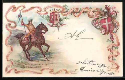 AK Nizza Cavalleria, Dragoni di Piemonte 1690