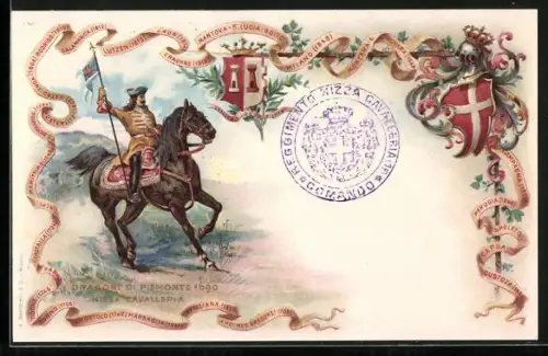 AK Reggimento Nizza Cavalleria, Dragoni di Piemonte 1690